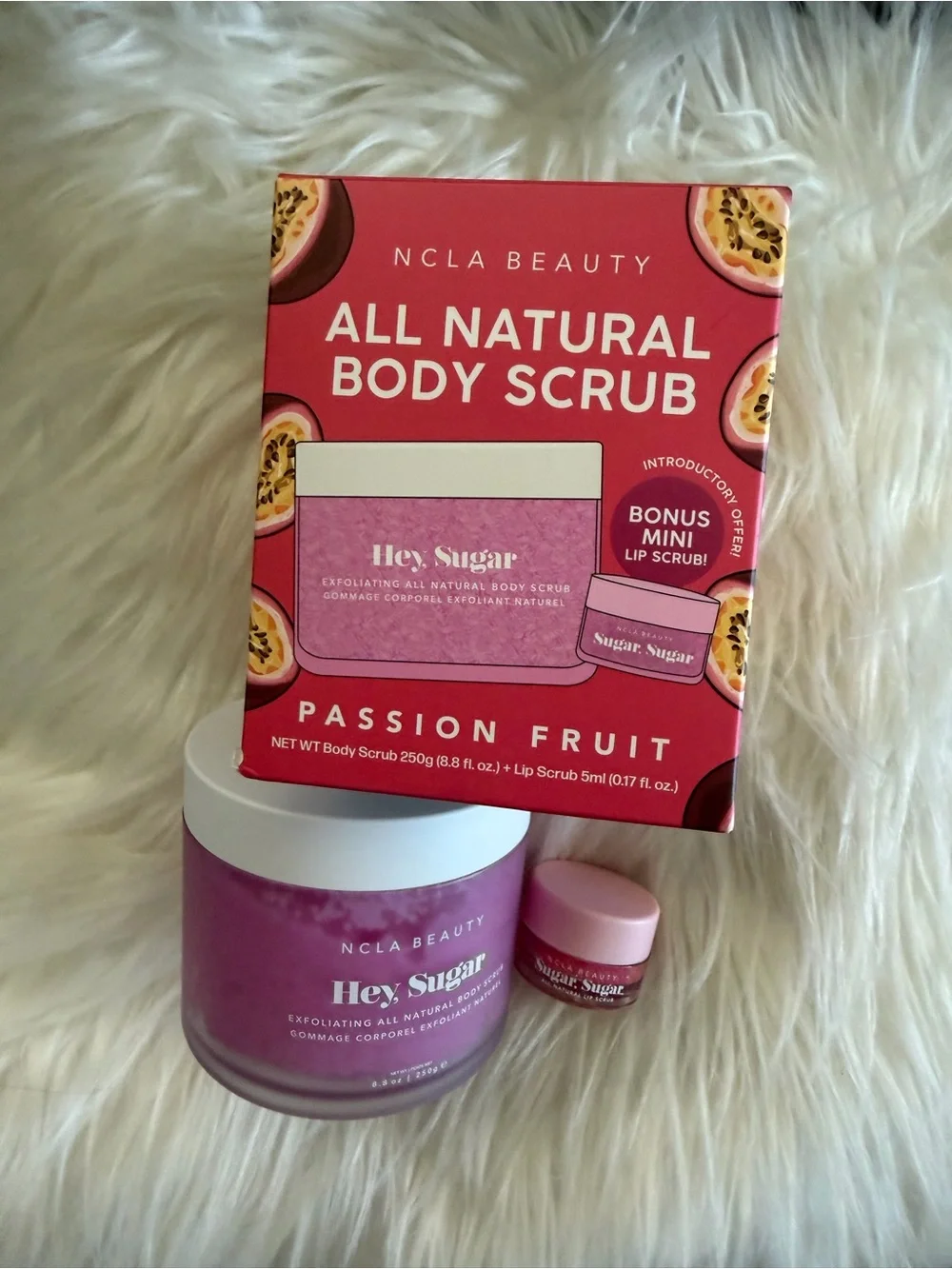 All Natural Passion Fruit Body Scrub - Pink